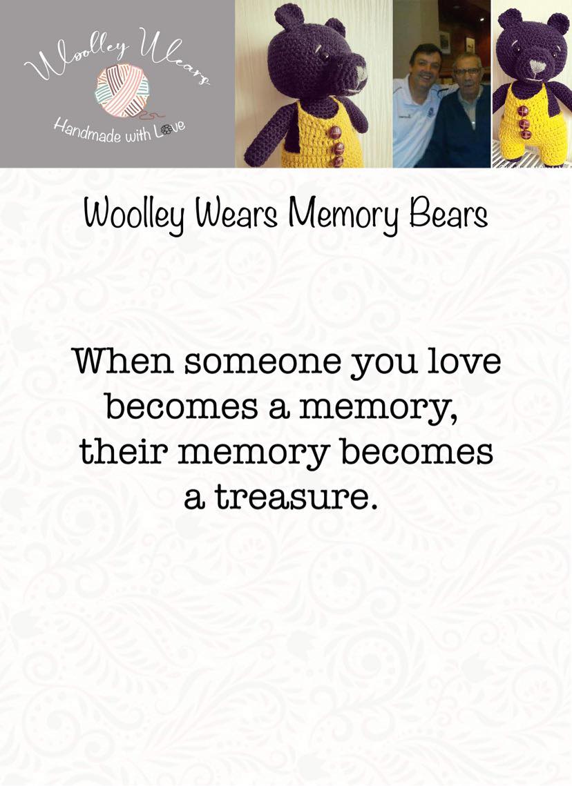 Small Crochet Memory Bear