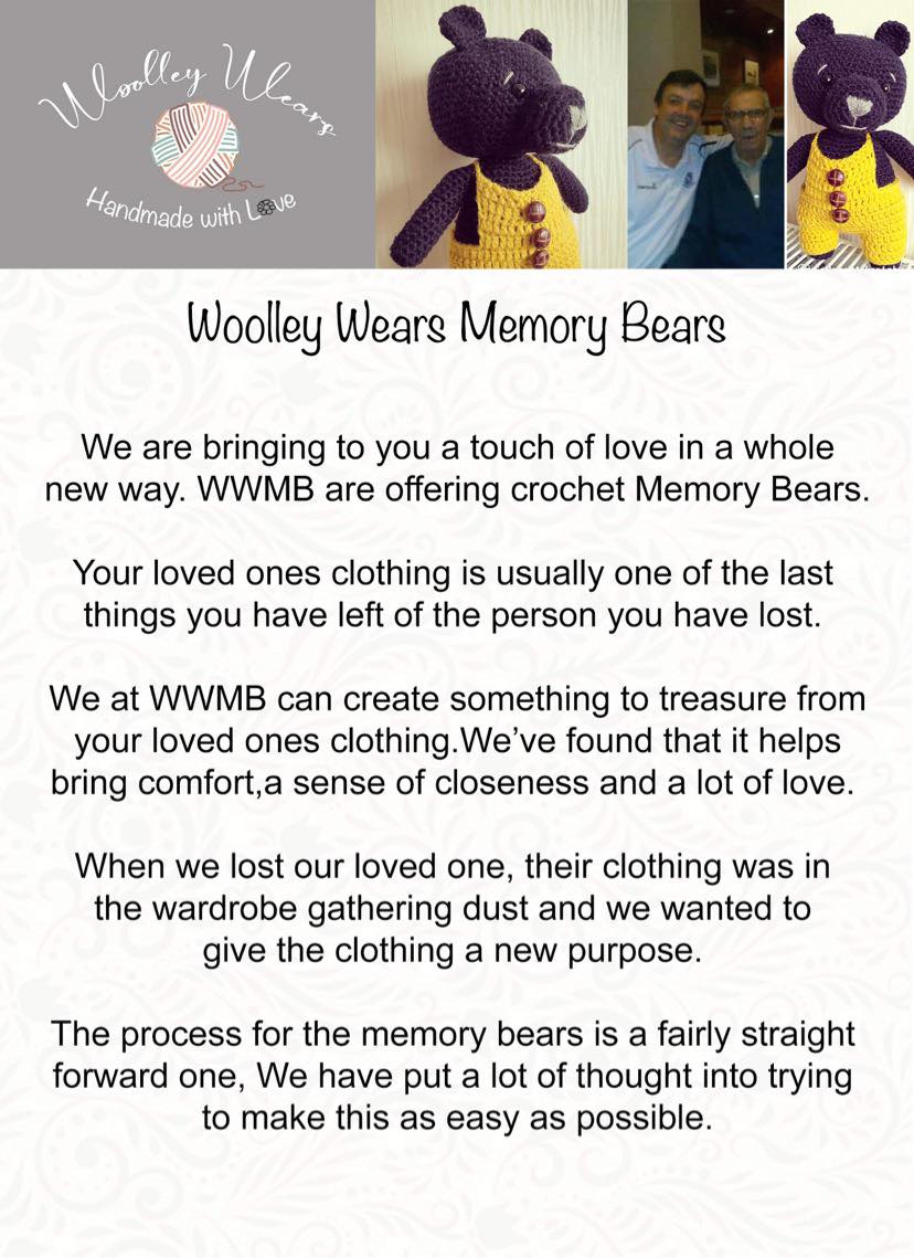Small Crochet Memory Bear