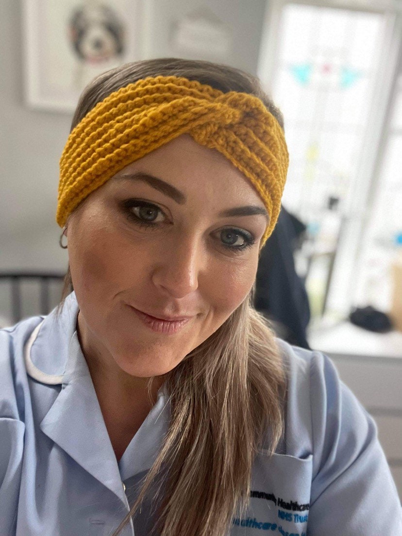 Crochet ear warmers| Crochet headband| Twist knot headband| Ear warmer