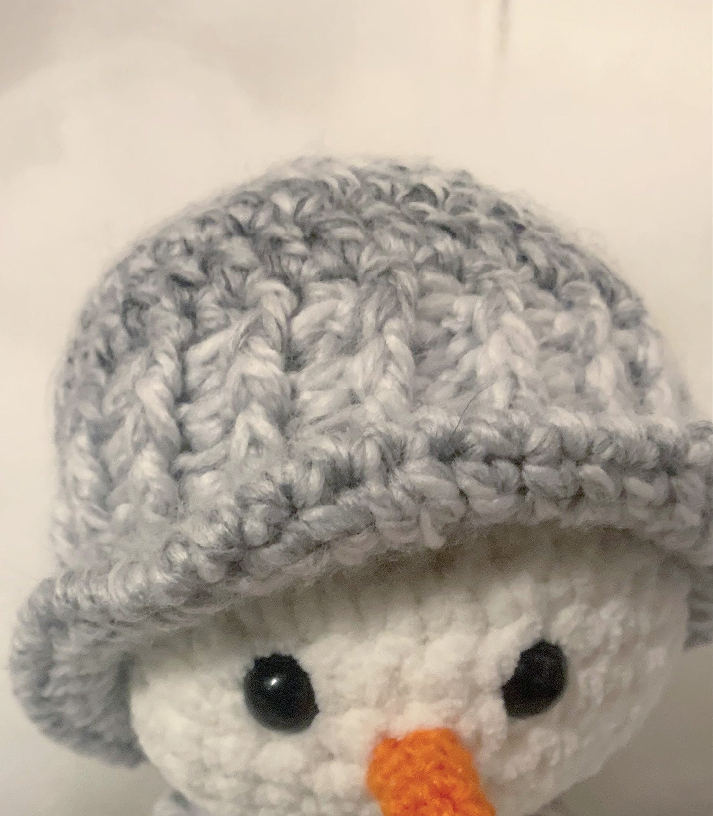 Sid the snowman crochet decoration