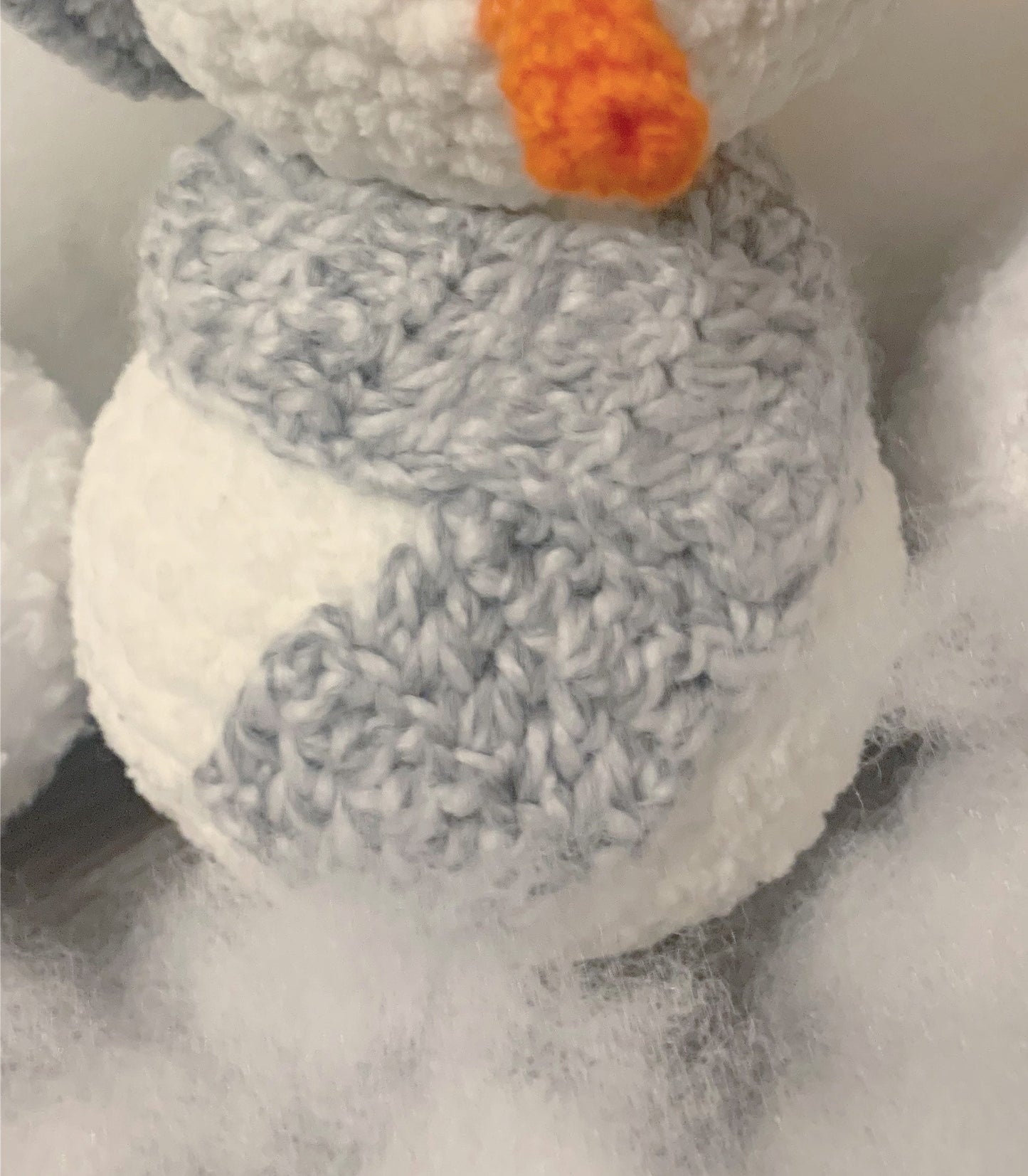 Sid the snowman crochet decoration
