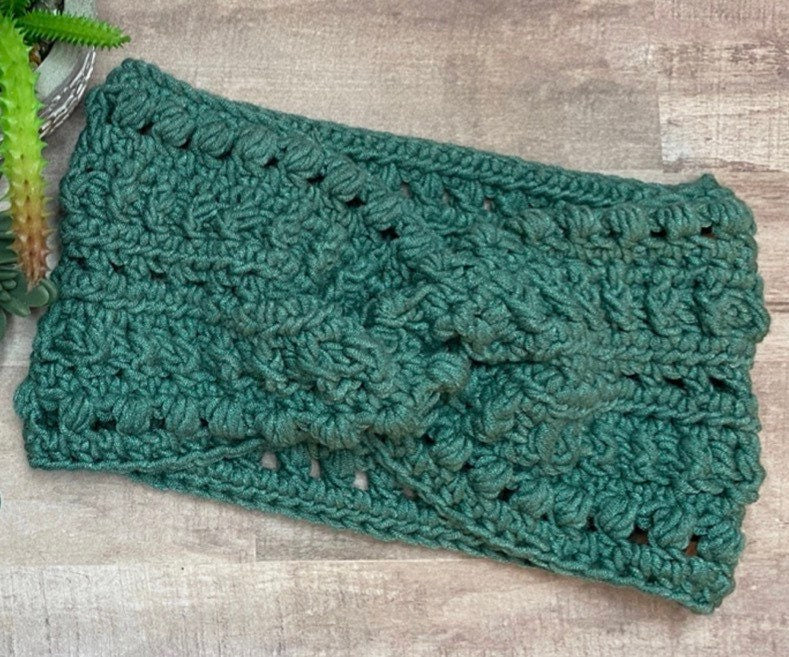 Textured crochet ear/ head warmer