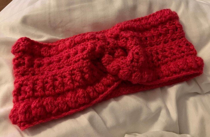Textured crochet ear/ head warmer