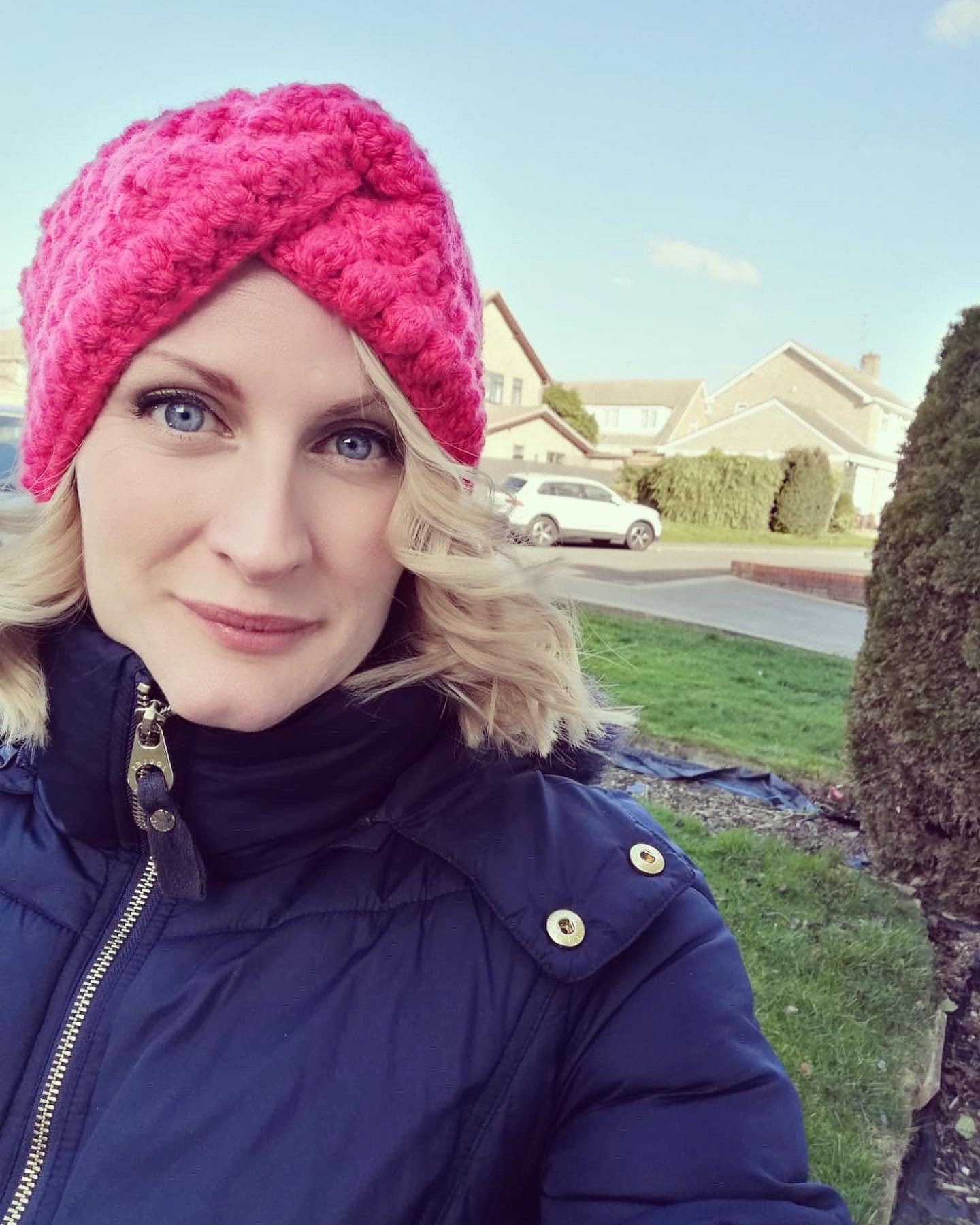Textured crochet ear/ head warmer