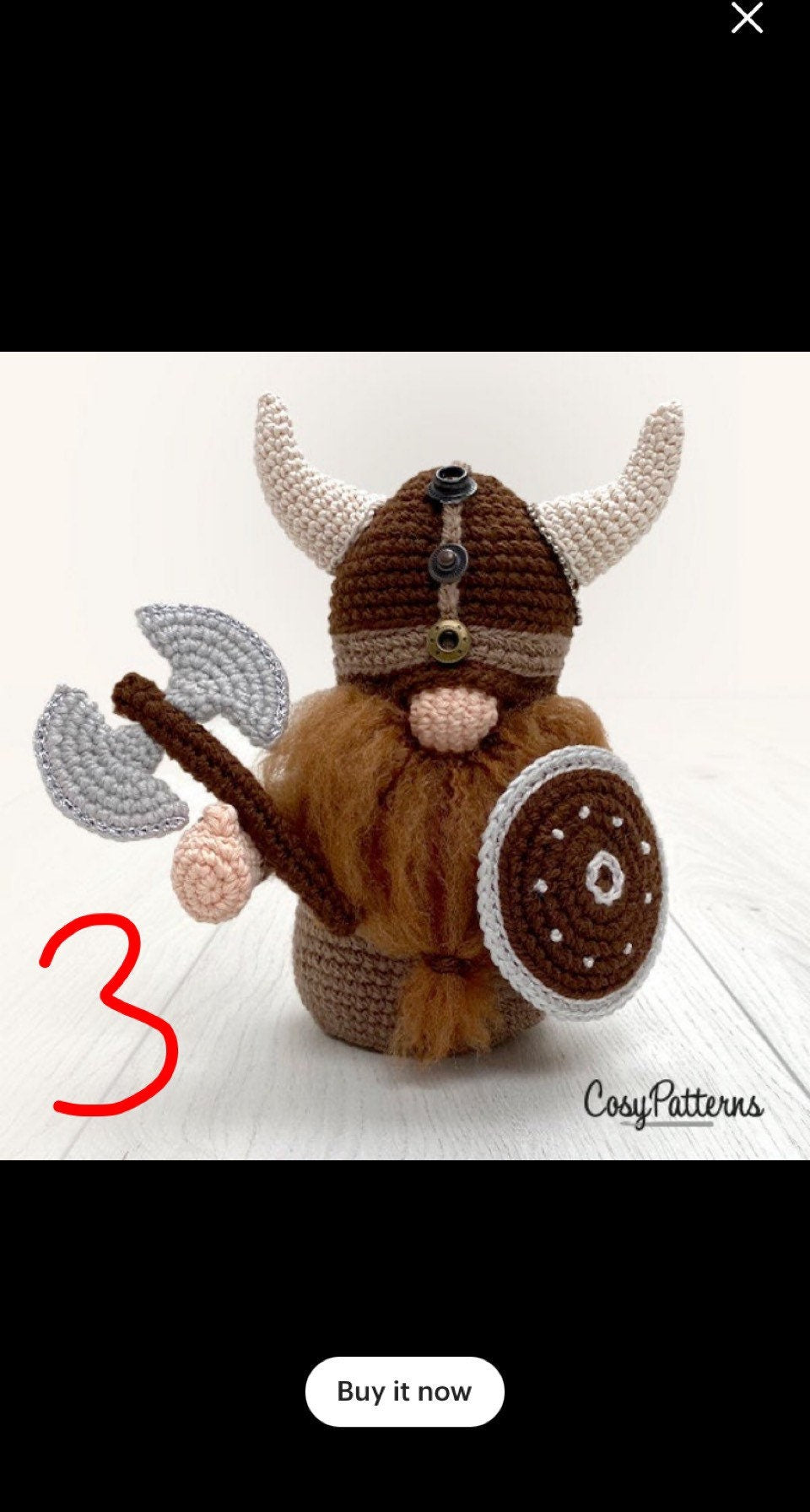Personalised order for Viking Gonks