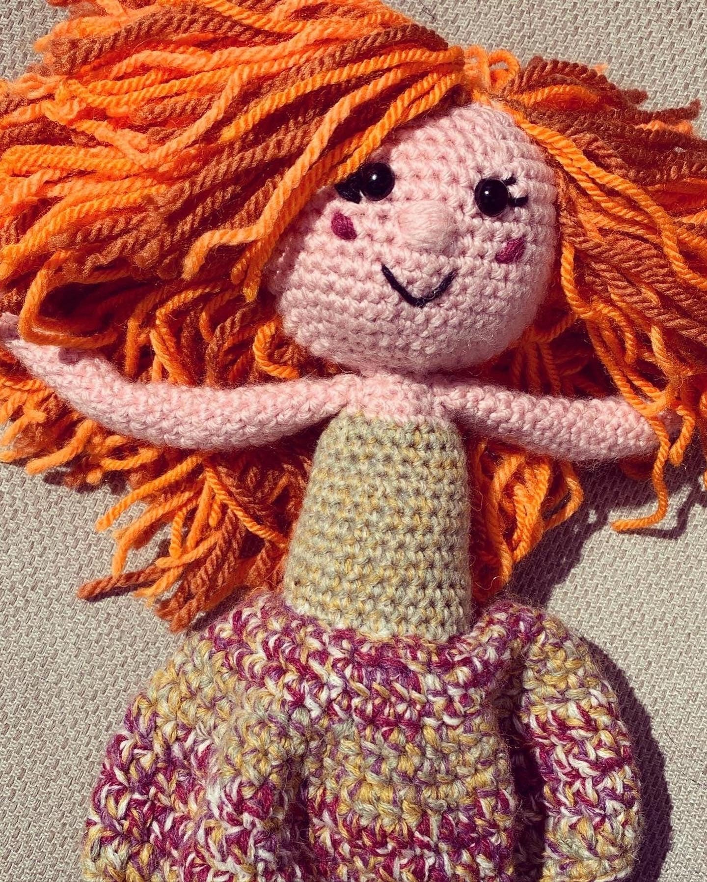 Crochet rag doll