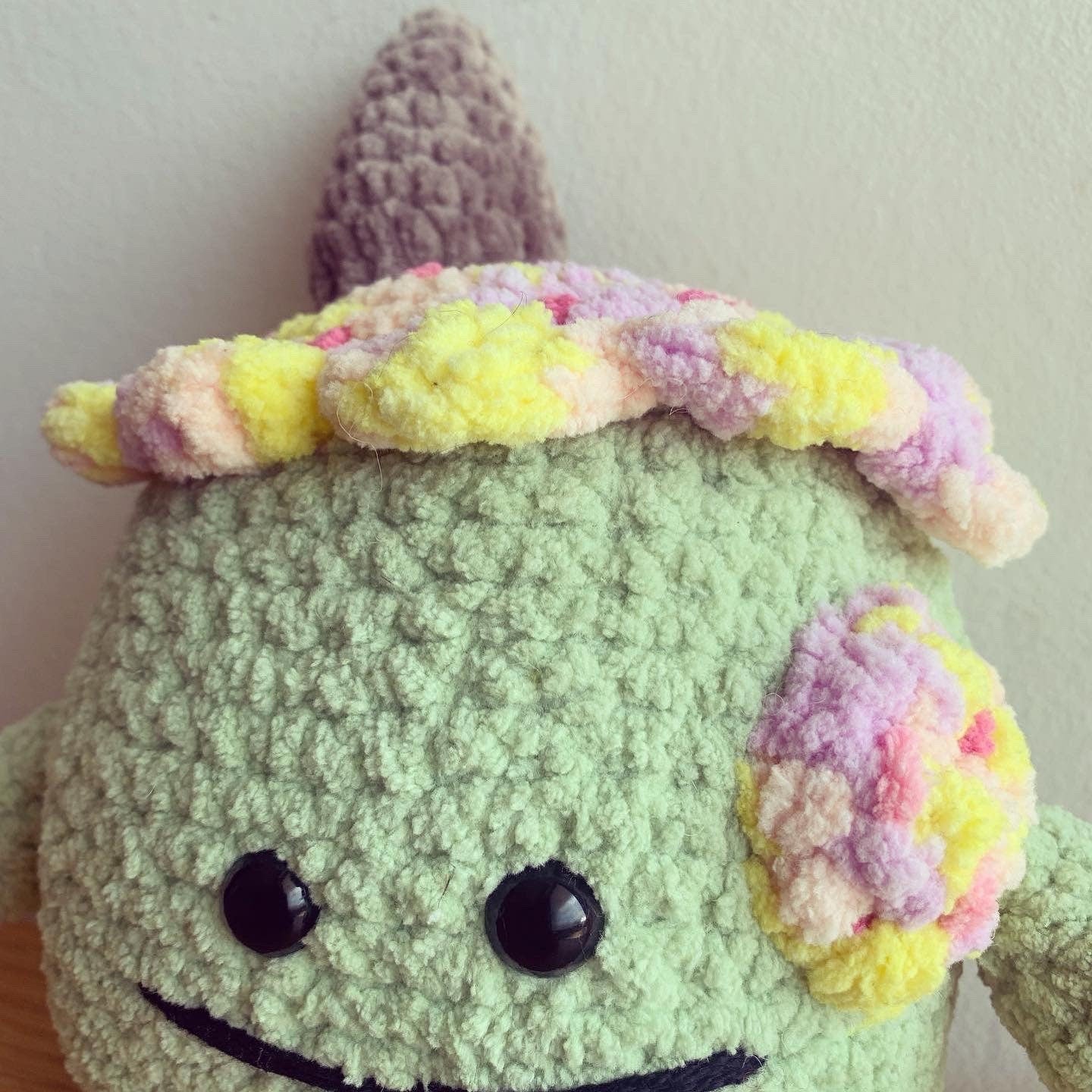 Crochet Ice cream monster plushie