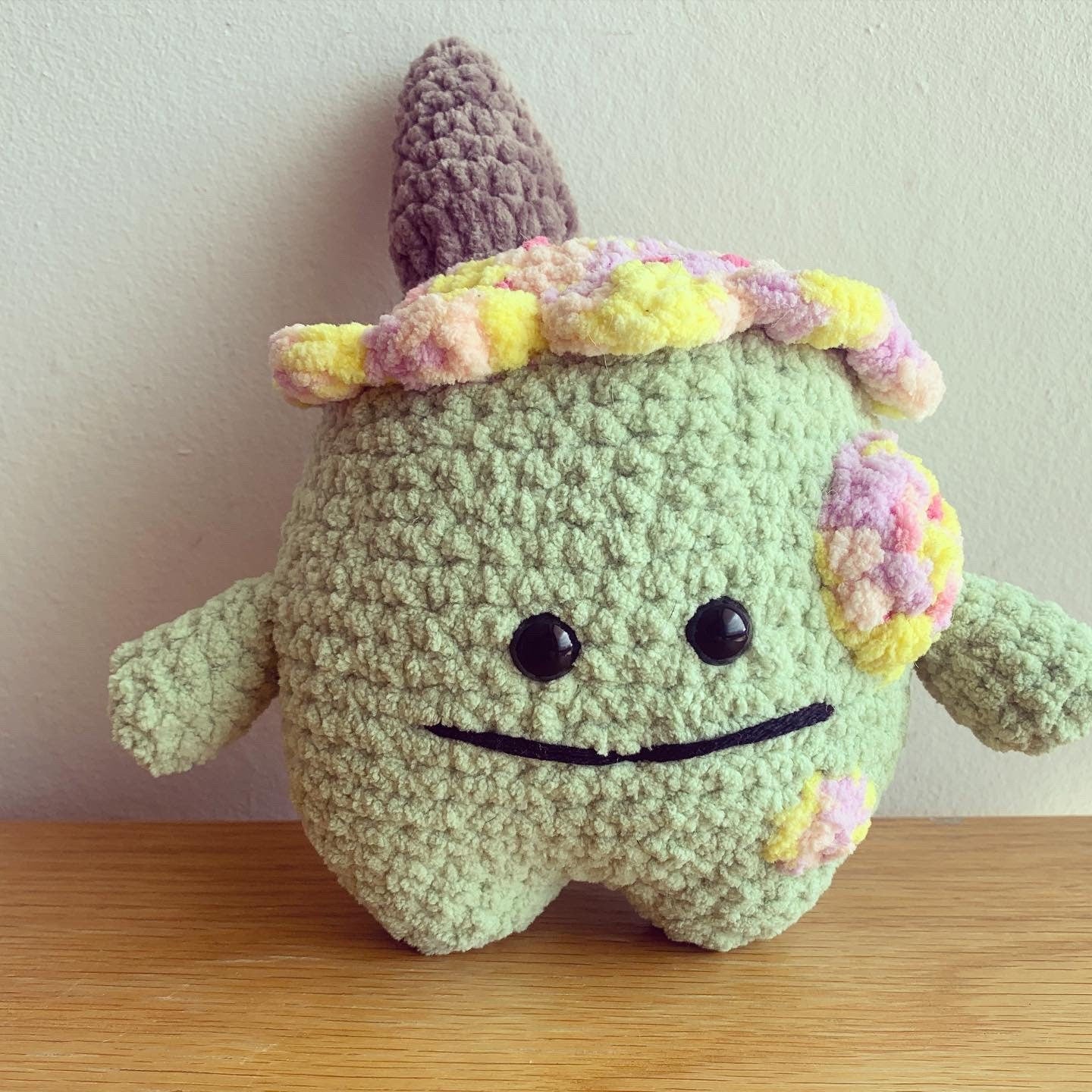 Crochet Ice cream monster plushie
