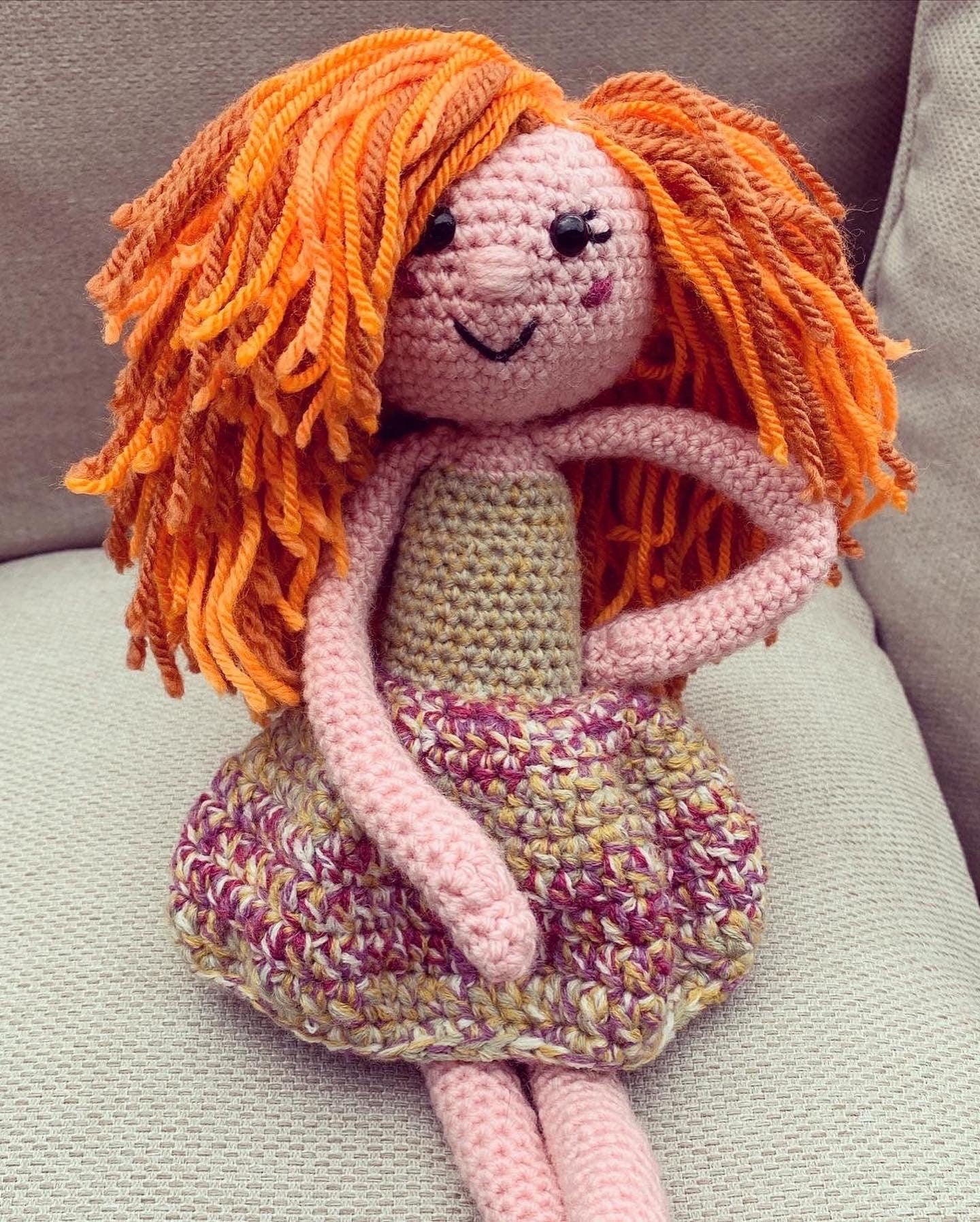 Crochet rag doll