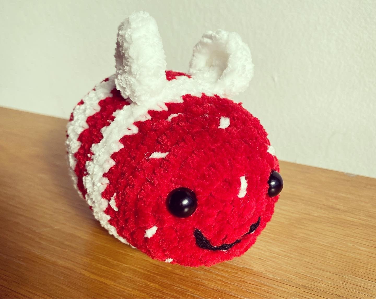Strawberry bee plushie | bee | strawberry | desk companion | stress ball