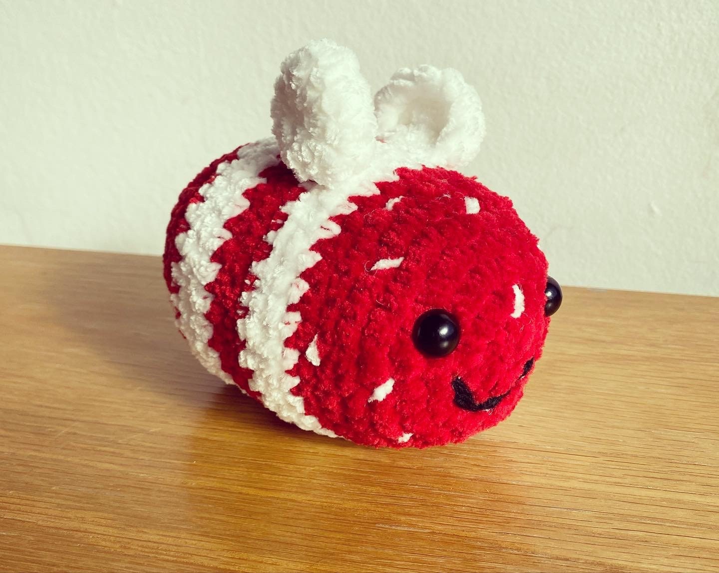 Strawberry bee plushie | bee | strawberry | desk companion | stress ball