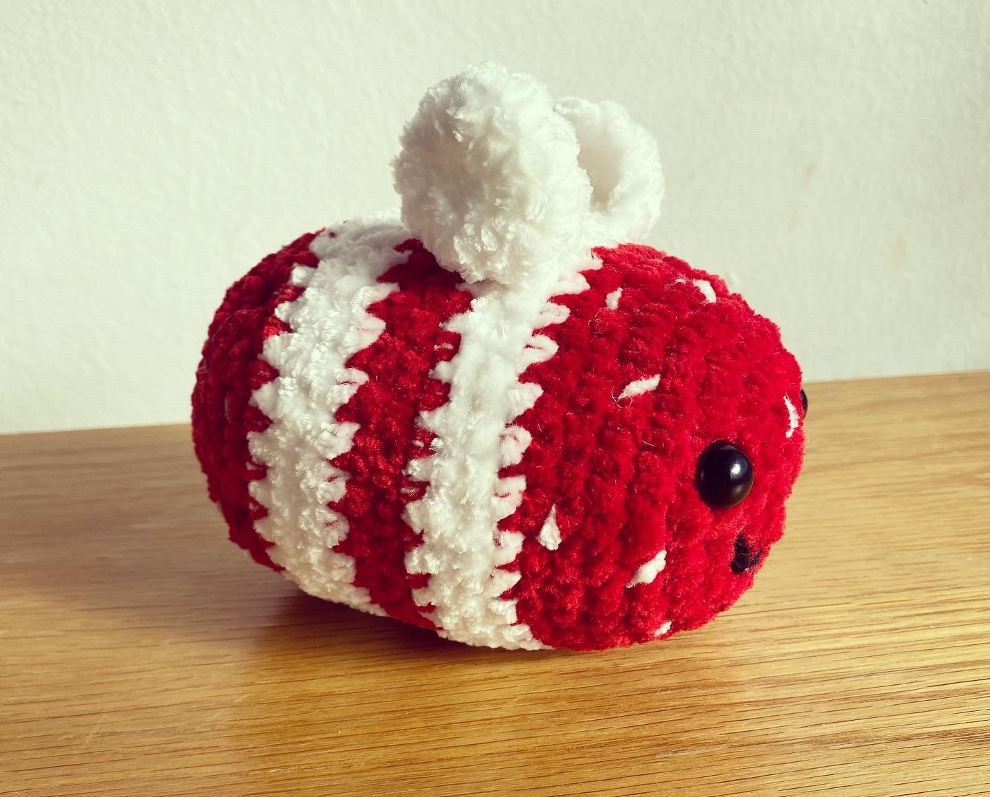 Strawberry bee plushie | bee | strawberry | desk companion | stress ball