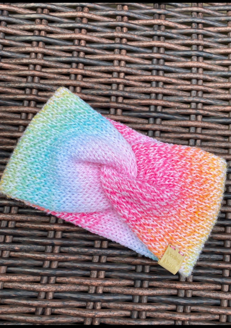 Knitted Ear warmer | Twisted knit Headband I Headband Ear Warmer | Knitted top knot twisted headband | Knit ear warmer