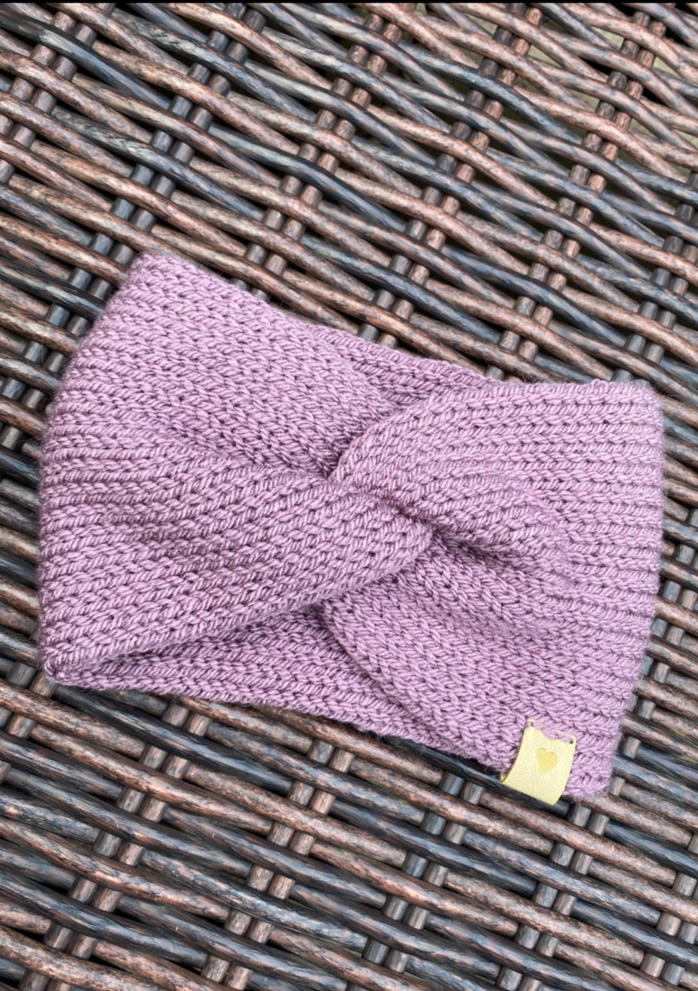 Knitted Ear warmer | Twisted knit Headband I Headband Ear Warmer | Knitted top knot twisted headband | Knit ear warmer