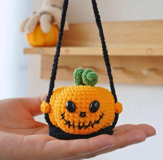 Pumpkin in a swing
