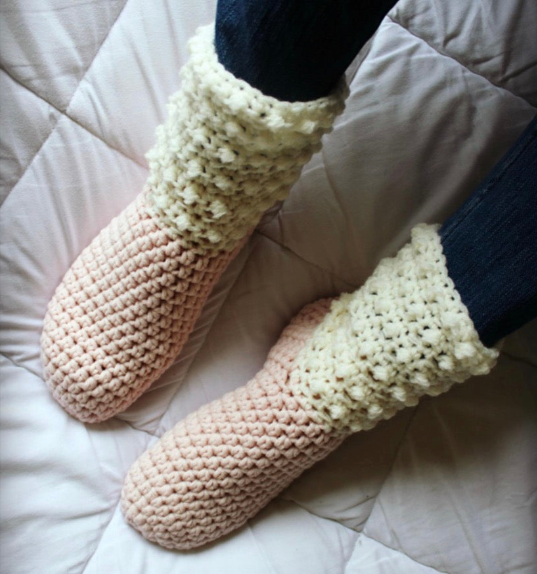 Cute comfy crochet slippers!!!