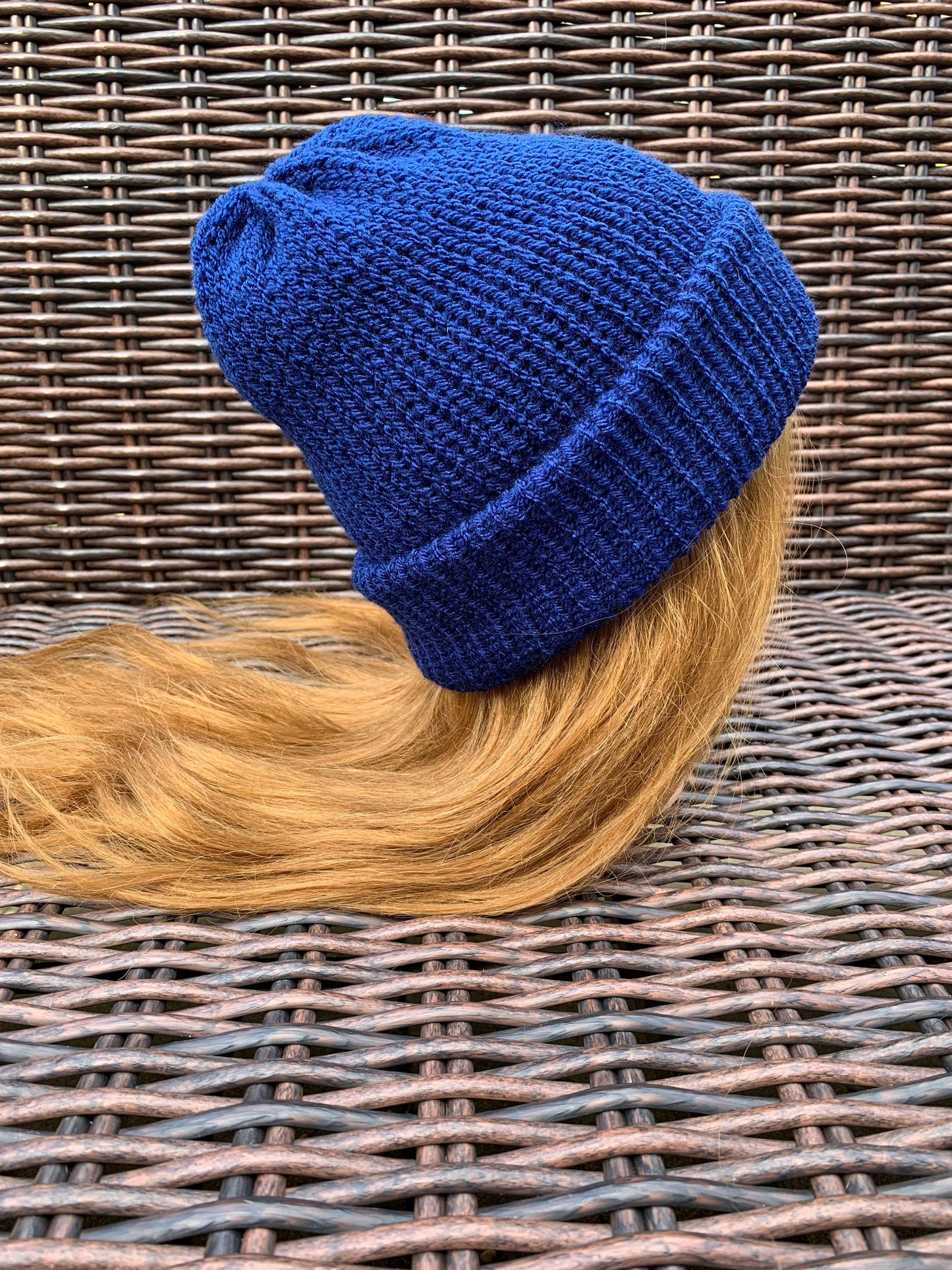 Navy Knitted hat | Winter hat | Warm and chunky hat with pom pom | Unisex hat | For adults and or children|