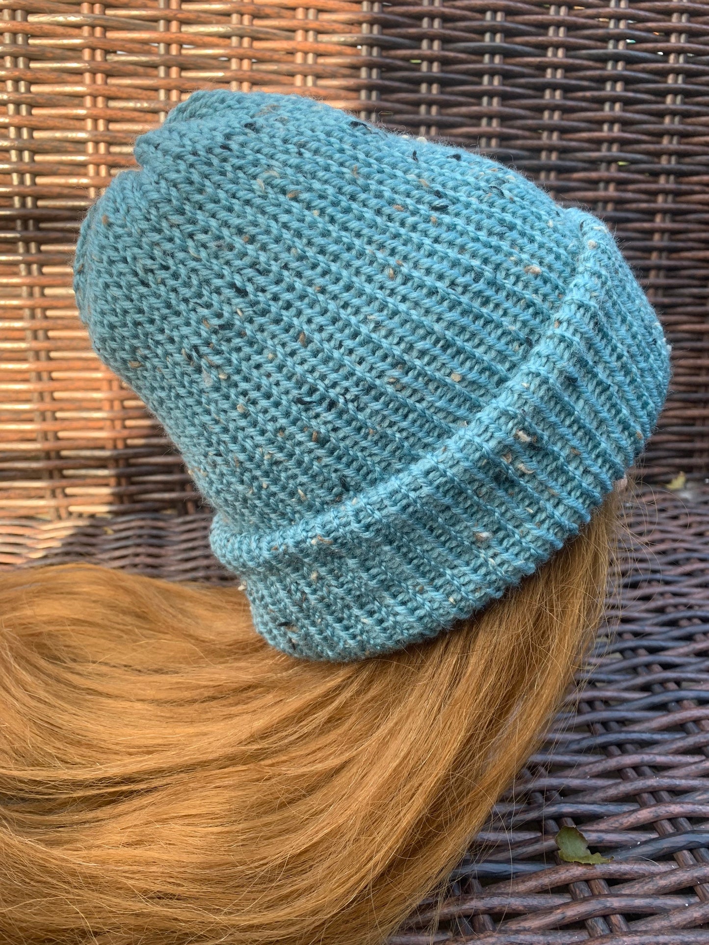 Duck egg Knitted hat | Winter hat | Warm and chunky hat with pom pom | Unisex hat | For adults and or children|