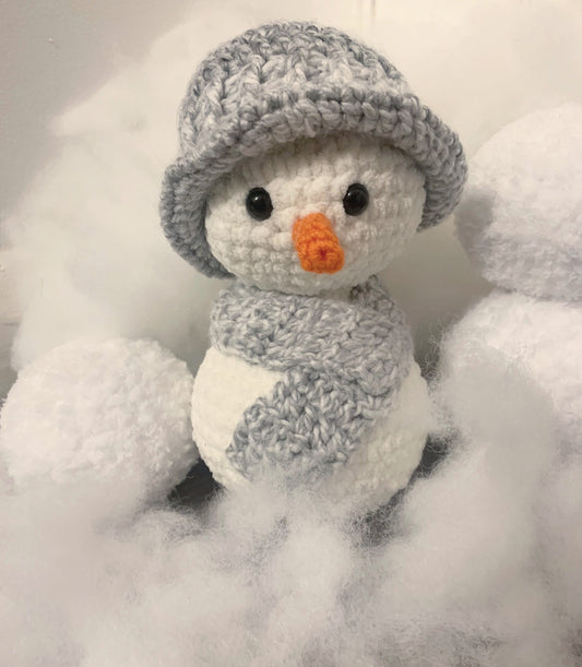 Sid the snowman crochet decoration