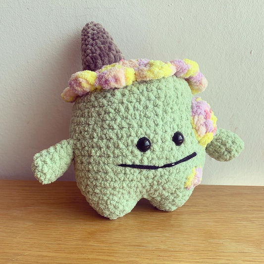 Crochet Ice cream monster plushie