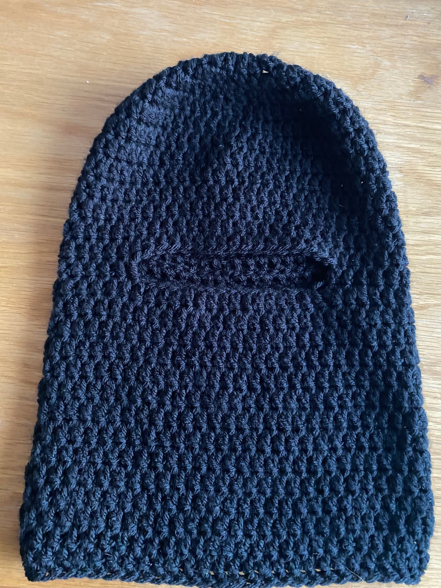 Crocheted facial Balaclava